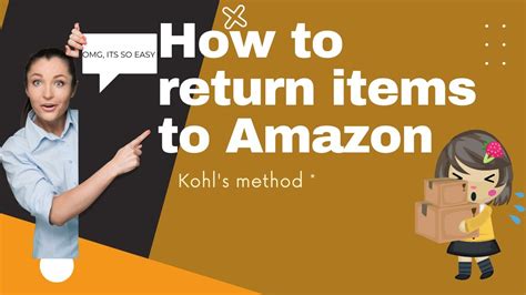 How To Return Amazon Items To Kohl's