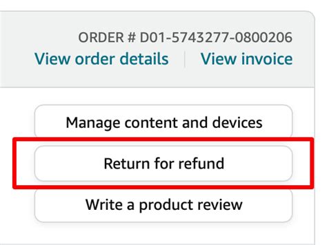 how to return digital order on amazon