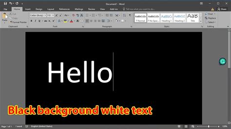 How To Reverse White Text On Black Background In Word