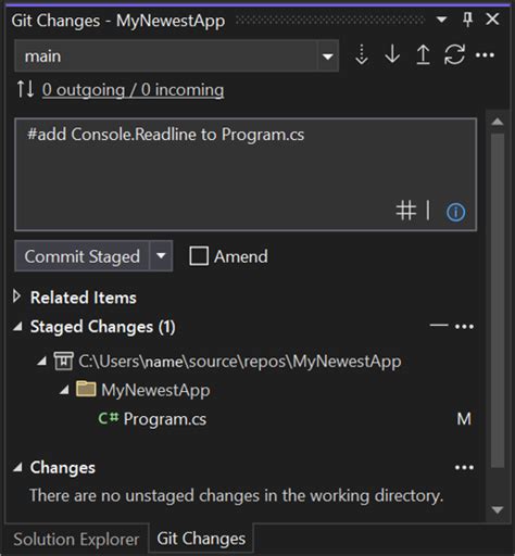 how to revert a commit in git visual studio 2022