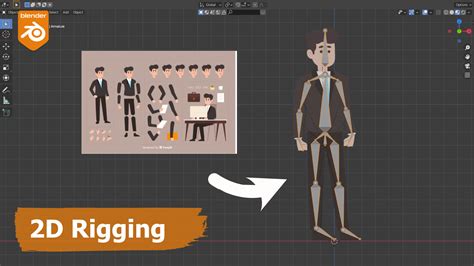 how to rig 2d animation in blender
