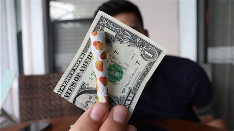 How to roll a joint with a dollar YouTube