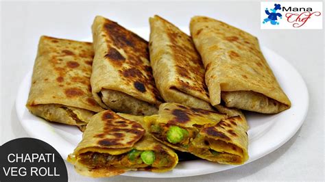 how to roll chapati with stuffing