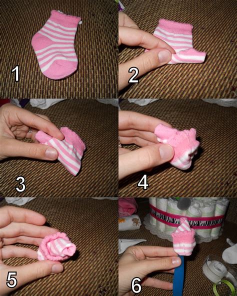 how to roll socks into a rose