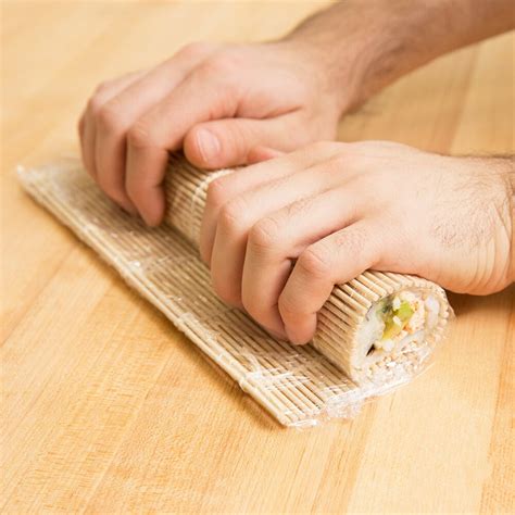 Bamboo Sushi Rolling Mat Reusable Wooden Roller