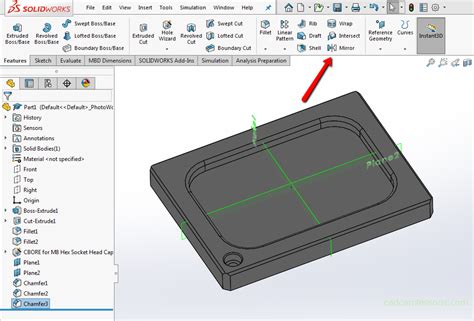 How To Rotate A Mirror In Solidworks