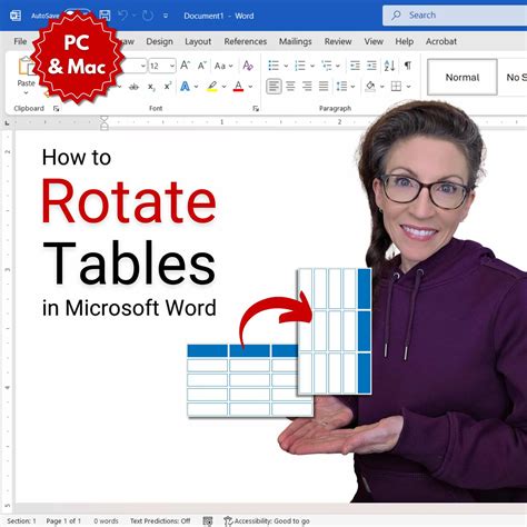 How To Rotate A Table In Word For Mac