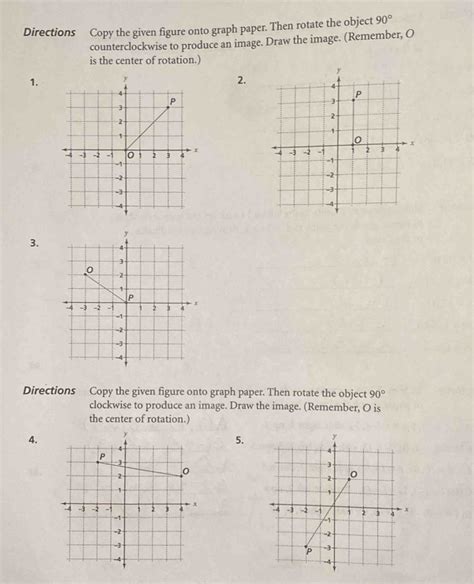 How To Rotate An Object On Graph Paper