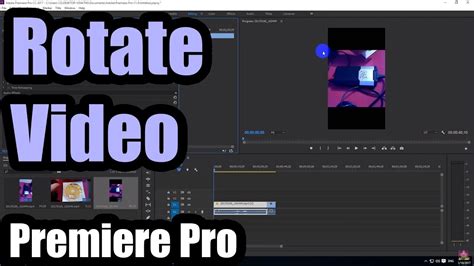 How To Rotate Clip In Premiere Pro Cc