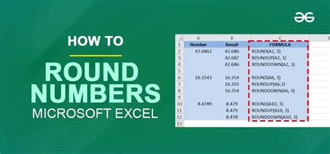 how to round large numbers in excel