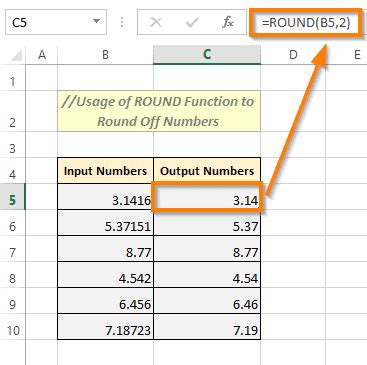 How To Round Off Numbers In Excel Sheet