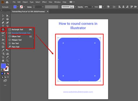 How To Round The Edges Of A Rectangle In Illustrator