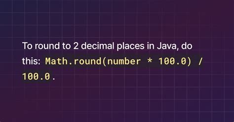 how to round to 2 decimal places in java