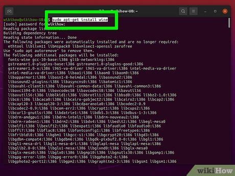 how to run .exe file in linux using wine