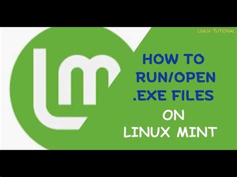 how to run a .exe file on linux mint