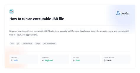 how to run a jar file as an executable