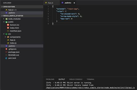 how to run a react app in vs code