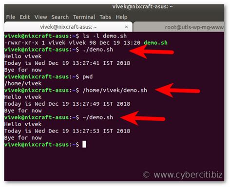 how to run a shell script in bash