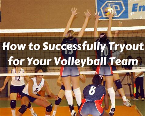 how to run a volleyball tryout