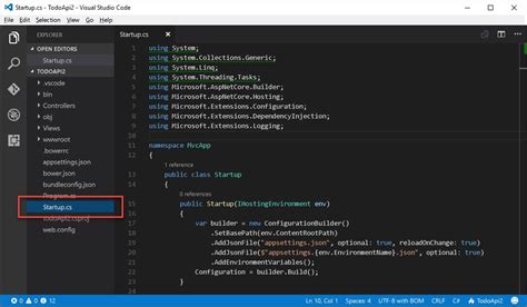 how to run api project in visual studio code