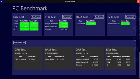 how to run benchmark on pc