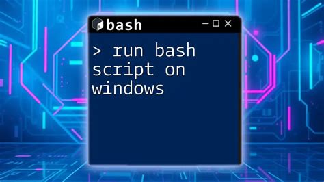 How To Run Bin Bash Script In Windows