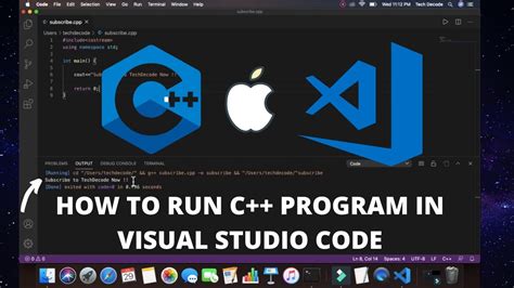 how to run c++ program in visual studio code mac