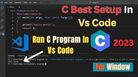 how to run c program