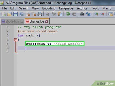 how to run code in notepad++