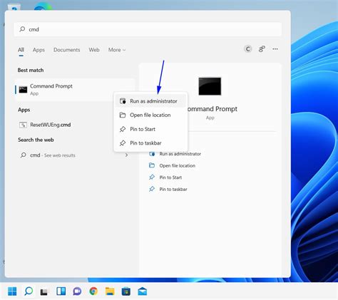 how to run command prompt as admin in windows 11
