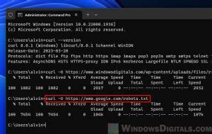 how to run curl post command in windows
