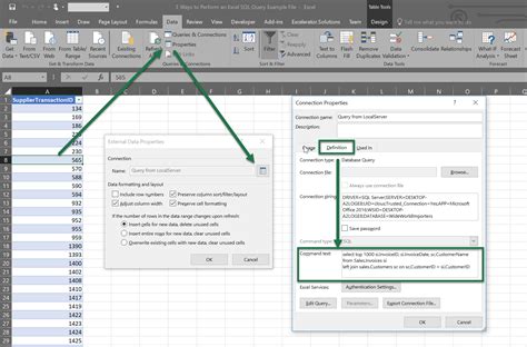 how to run data query in excel