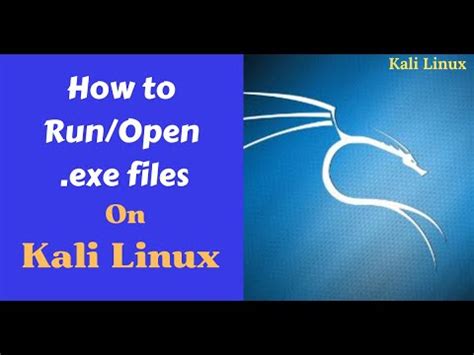 how to run executable file in kali linux