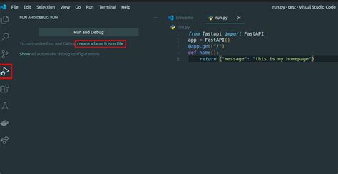 how to run fastapi in vscode
