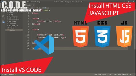 how to run html css and javascript code