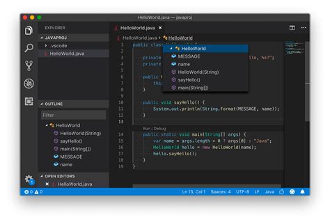 how to run java api in visual studio code
