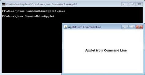 how to run java applet program in cmd