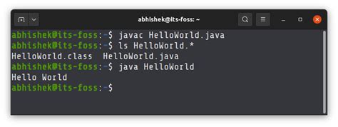 how to run java program in linux terminal