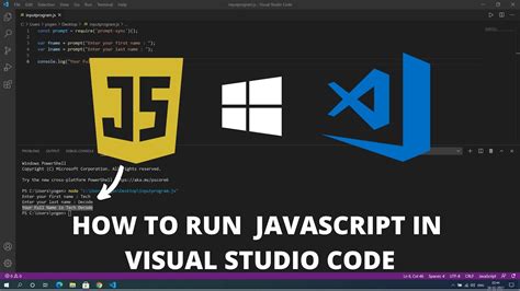 how to run javascript in visual studio