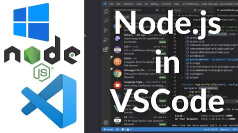 how to run javascript in visual studio code node js