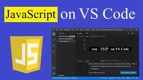 how to run javascript in visual studio code youtube
