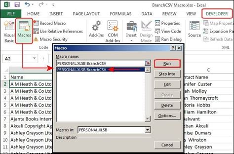 how to run macros in excel online