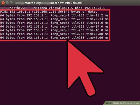 how to run ping command in background linux