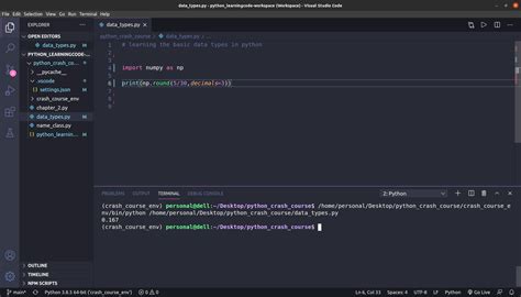 how to run py file in vs code terminal