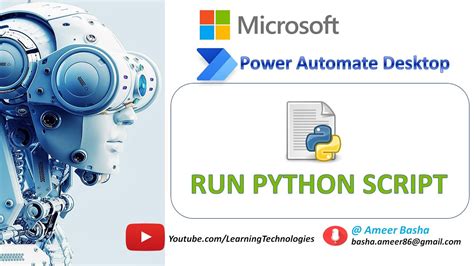 how to run python code in power automate desktop