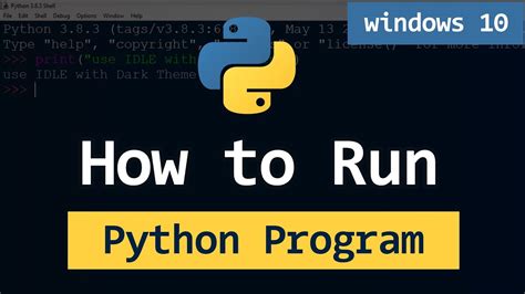 how to run python code in windows pc