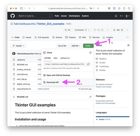 how to run python file from github