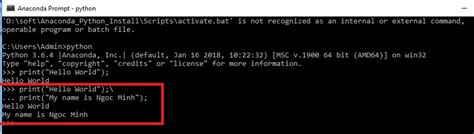 how to run python script from anaconda command prompt