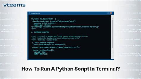 how to run python script in terminal