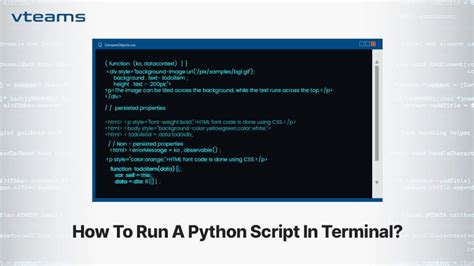 how to run python script in terminal windows